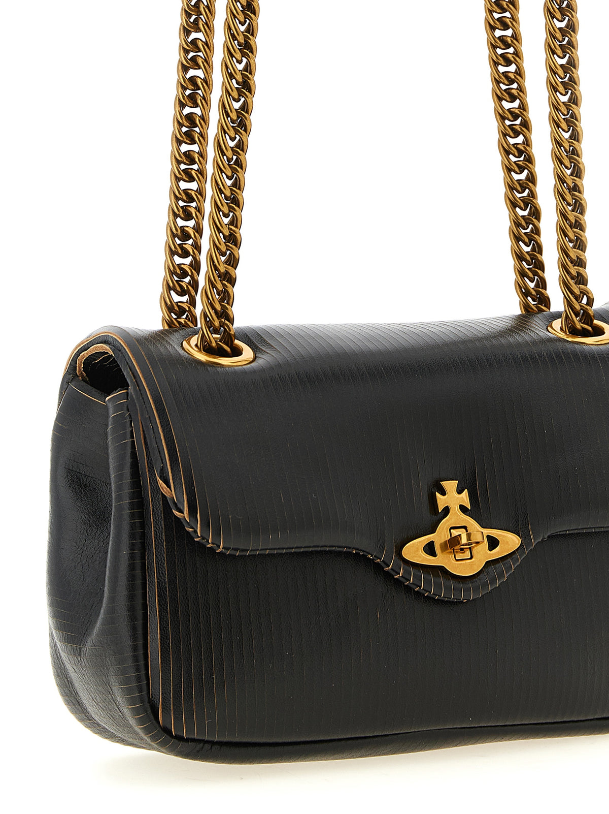 Vivienne Westwood | Black Calfskin Shoulder Bag