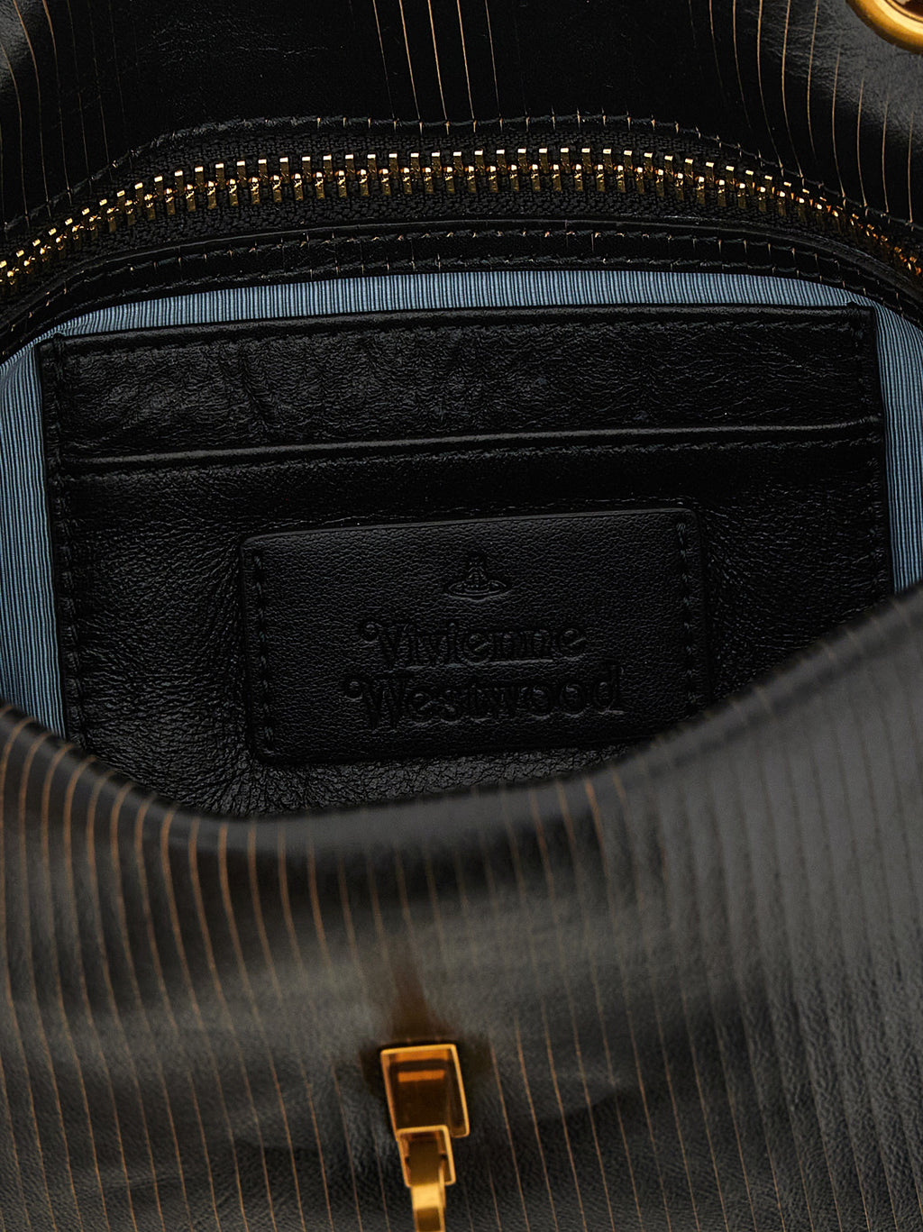 Vivienne Westwood | Black Calfskin Shoulder Bag