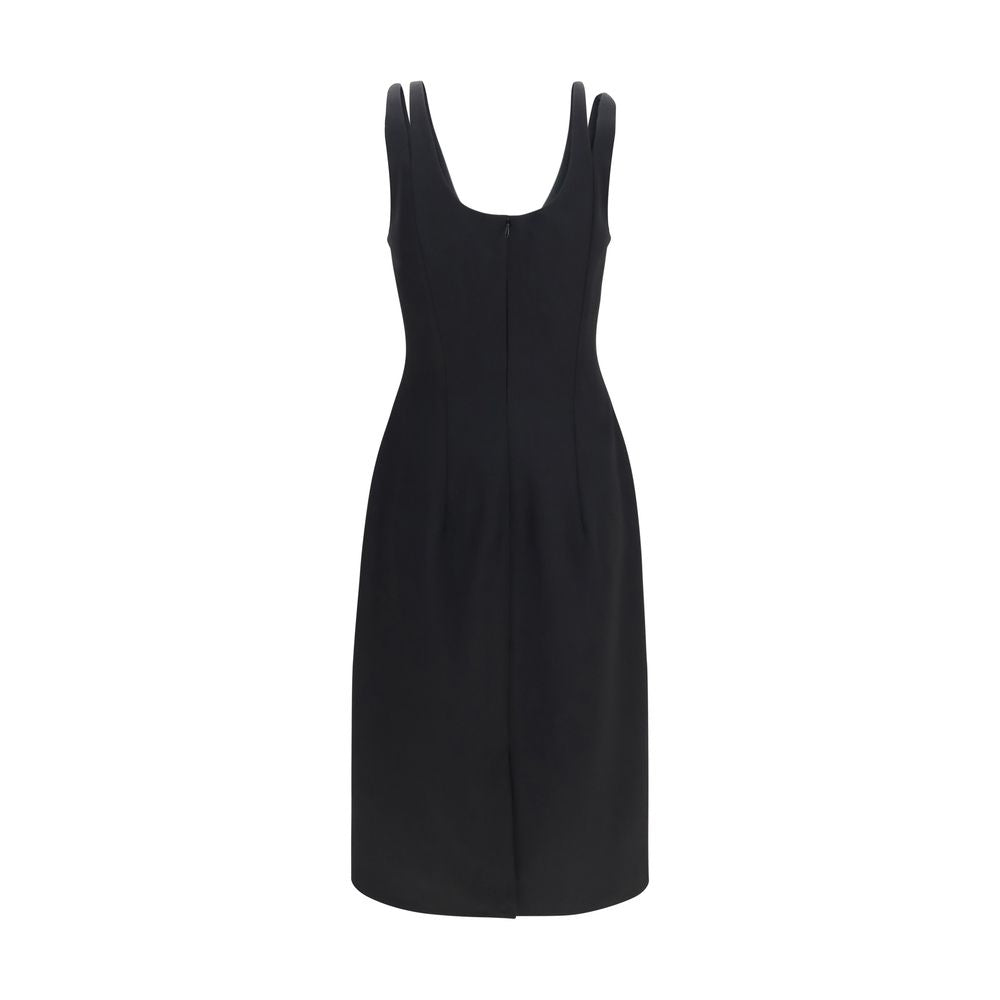 Versace | Black Wool Oves Aries Cocktail Dress