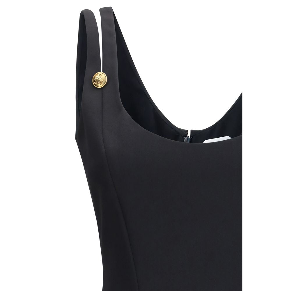 Versace | Black Wool Oves Aries Cocktail Dress