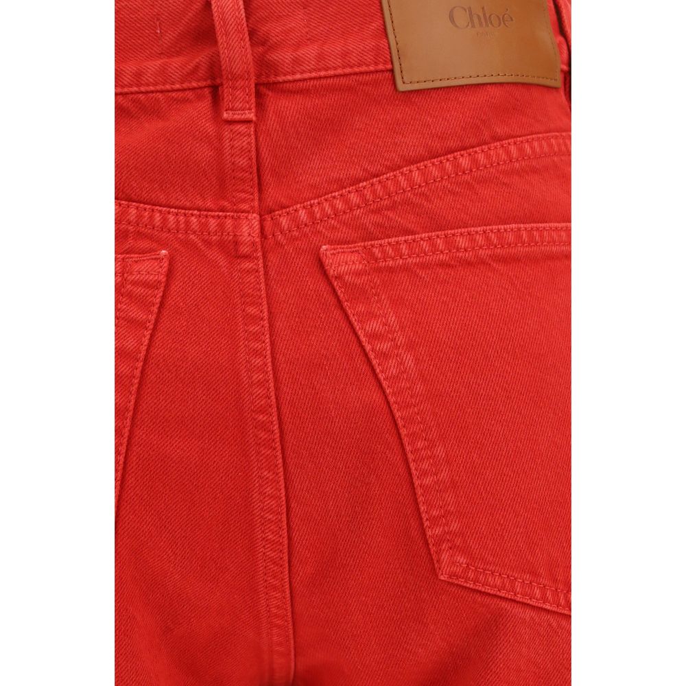 Chloé | Red Cotton Pants