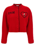 Chloé | Red Wool Cardigan
