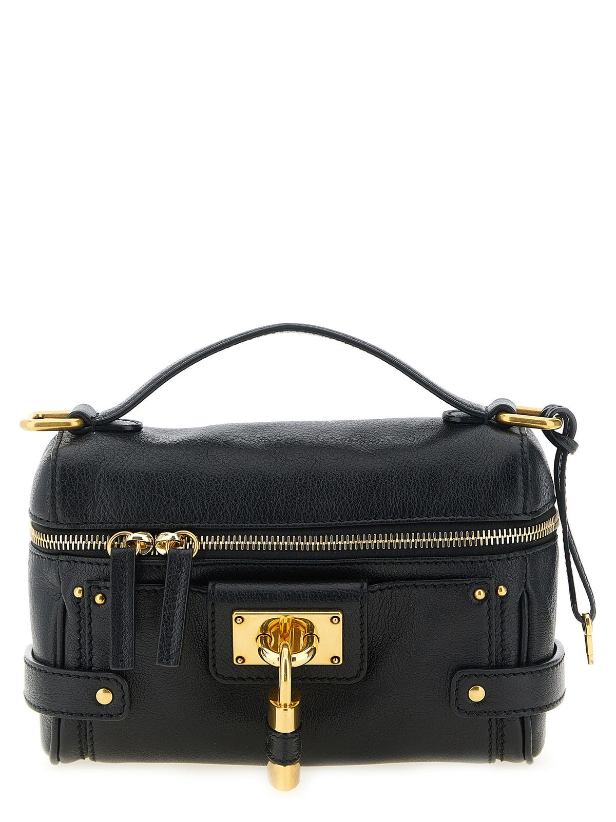 Chloé | Black Buffalo Leather Shoulder Bag