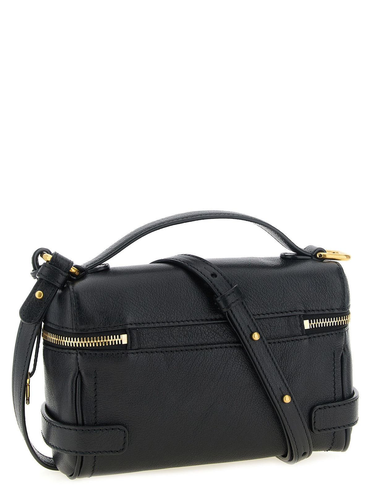 Chloé | Black Buffalo Leather Shoulder Bag
