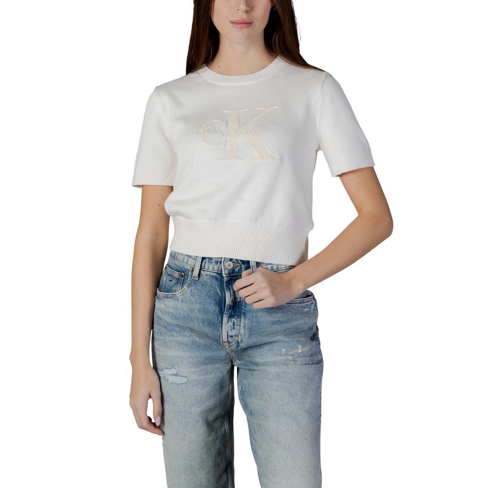 Calvin Klein Jeans | Beige Cotton Sweatshirt