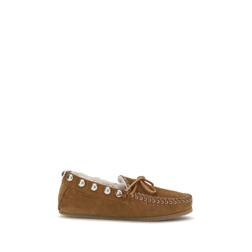 Isabel Marant | Brown Calf Leather Bos Taurus Moccassin