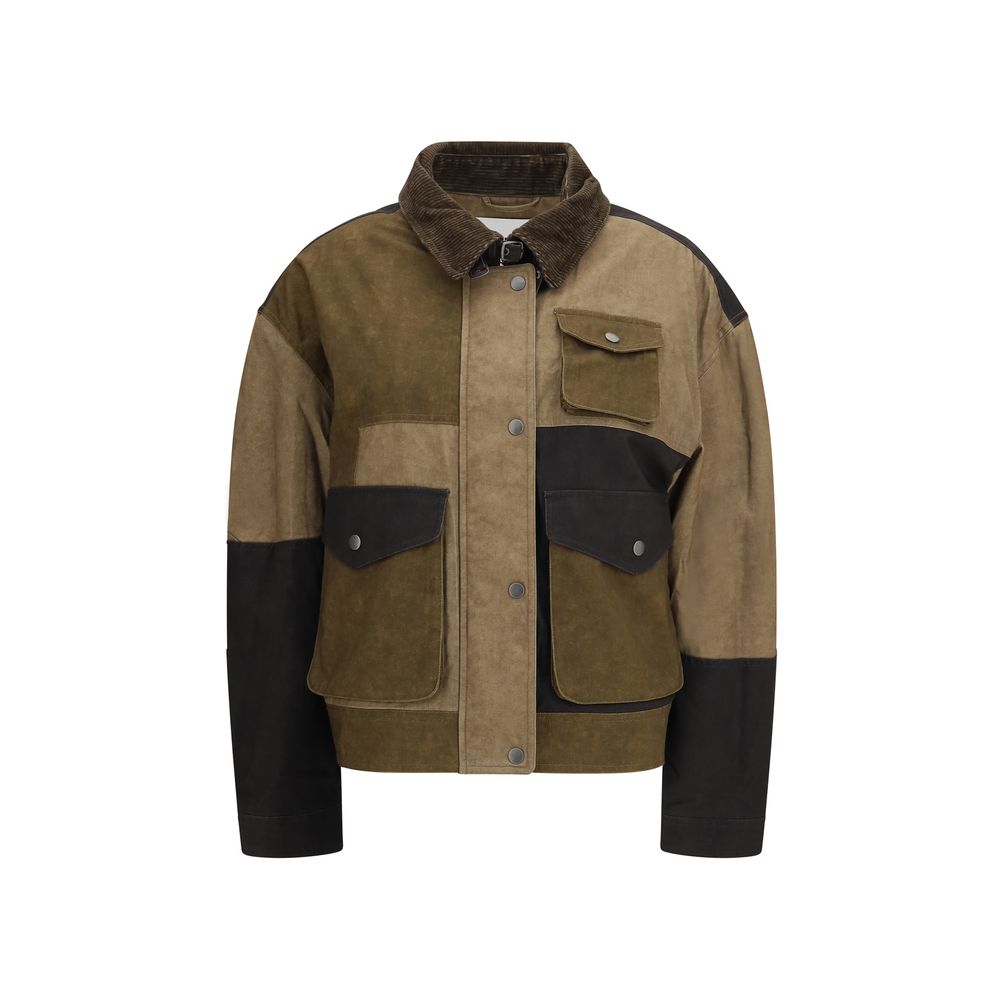 Isabel Marant Étoile | Bicolor Cotton Full-Length Jacket