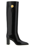 Saint Laurent | Black Calfskin Over The Knee