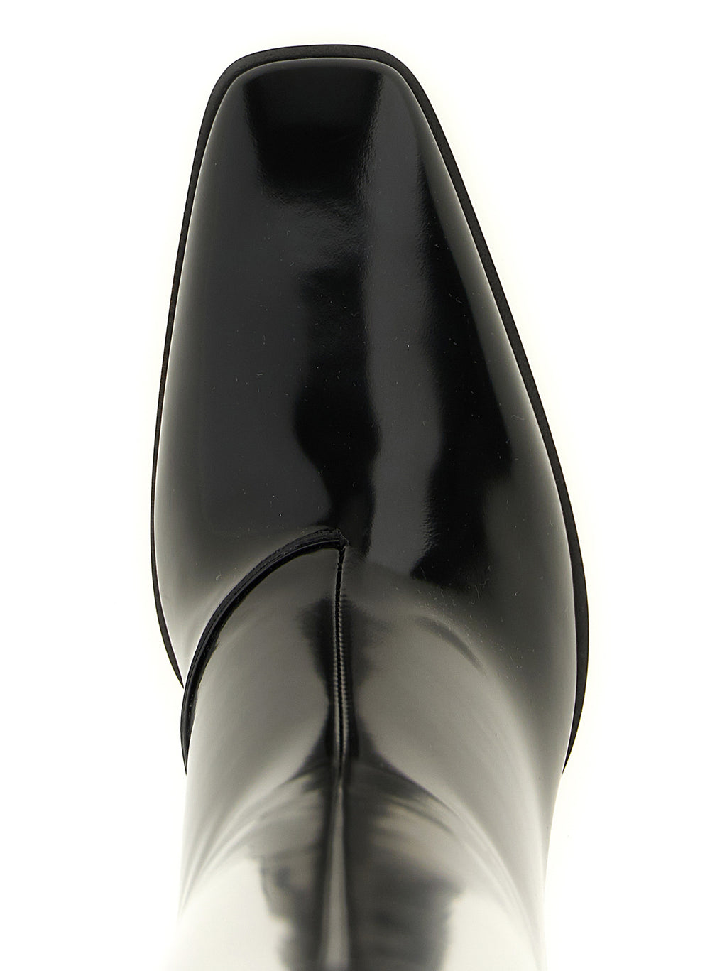 Saint Laurent | Black Calfskin Over The Knee