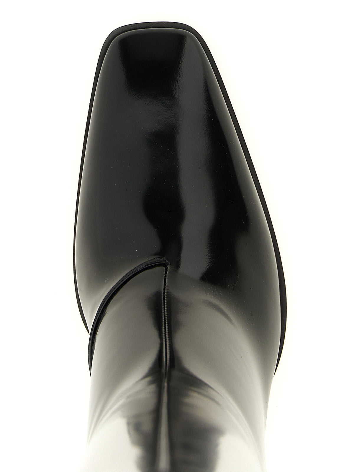 Saint Laurent | Black Calfskin Over The Knee