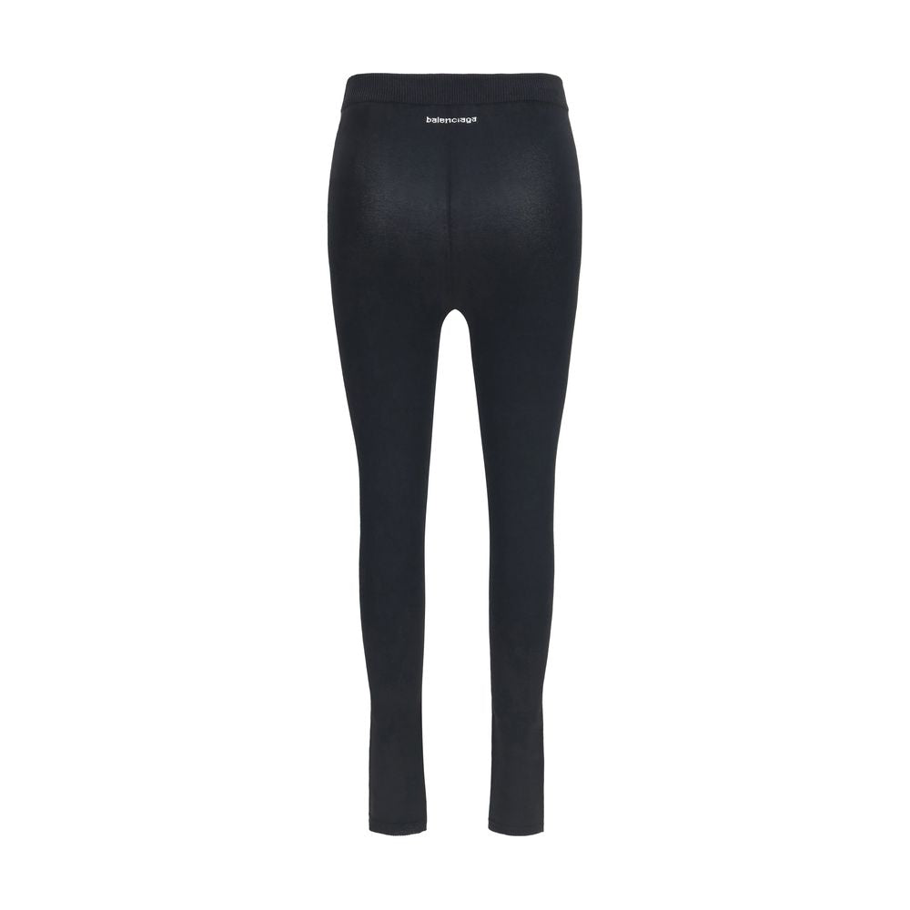 Balenciaga | Black Viscose Leggings