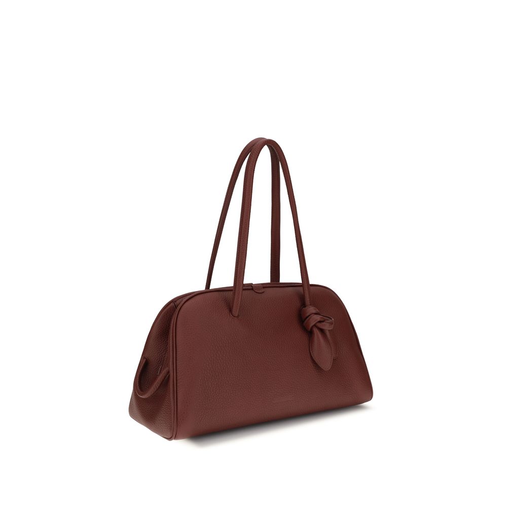 Jacquemus | Bordeaux Calf Leather Bos Taurus Shoulder Bag
