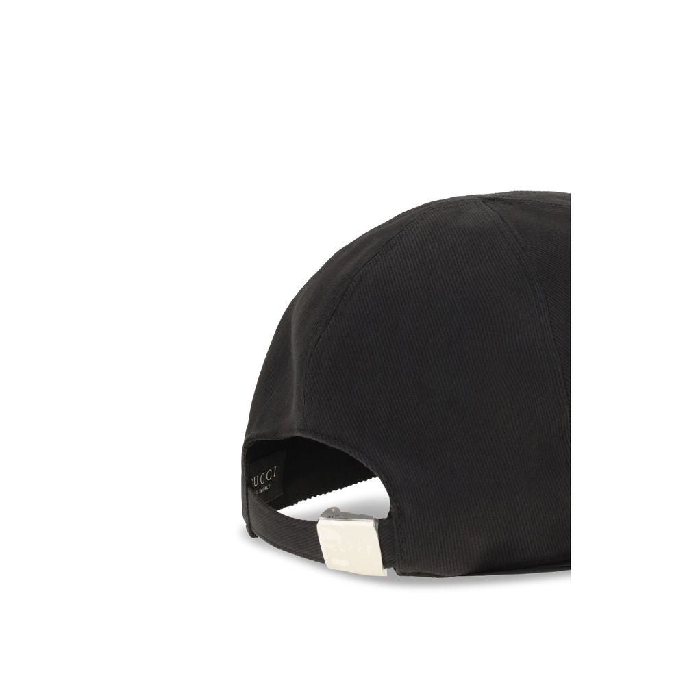 Gucci | Black Cotton Cap (Baseball Hat)