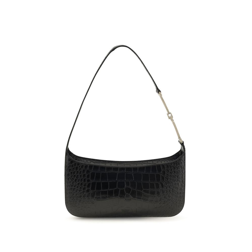 Tom Ford | Black Calf Leather Bos Taurus Shoulder Bag