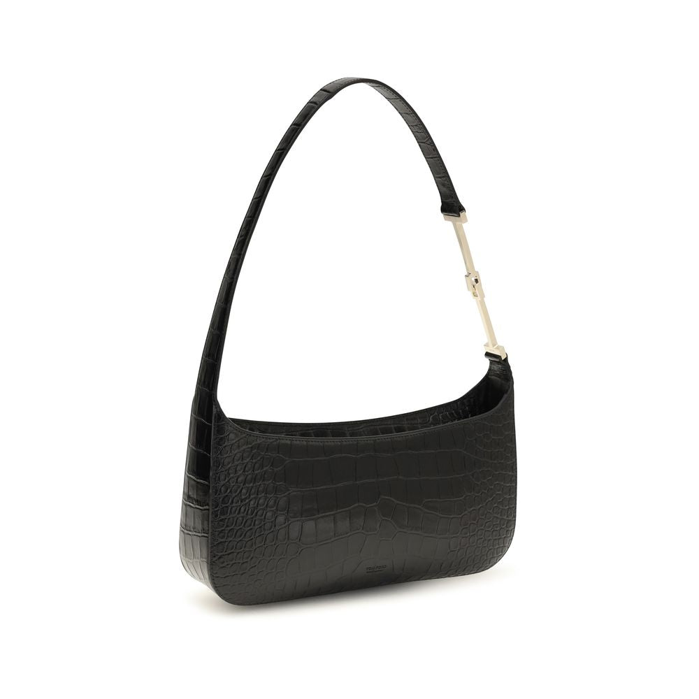 Tom Ford | Black Calf Leather Bos Taurus Shoulder Bag