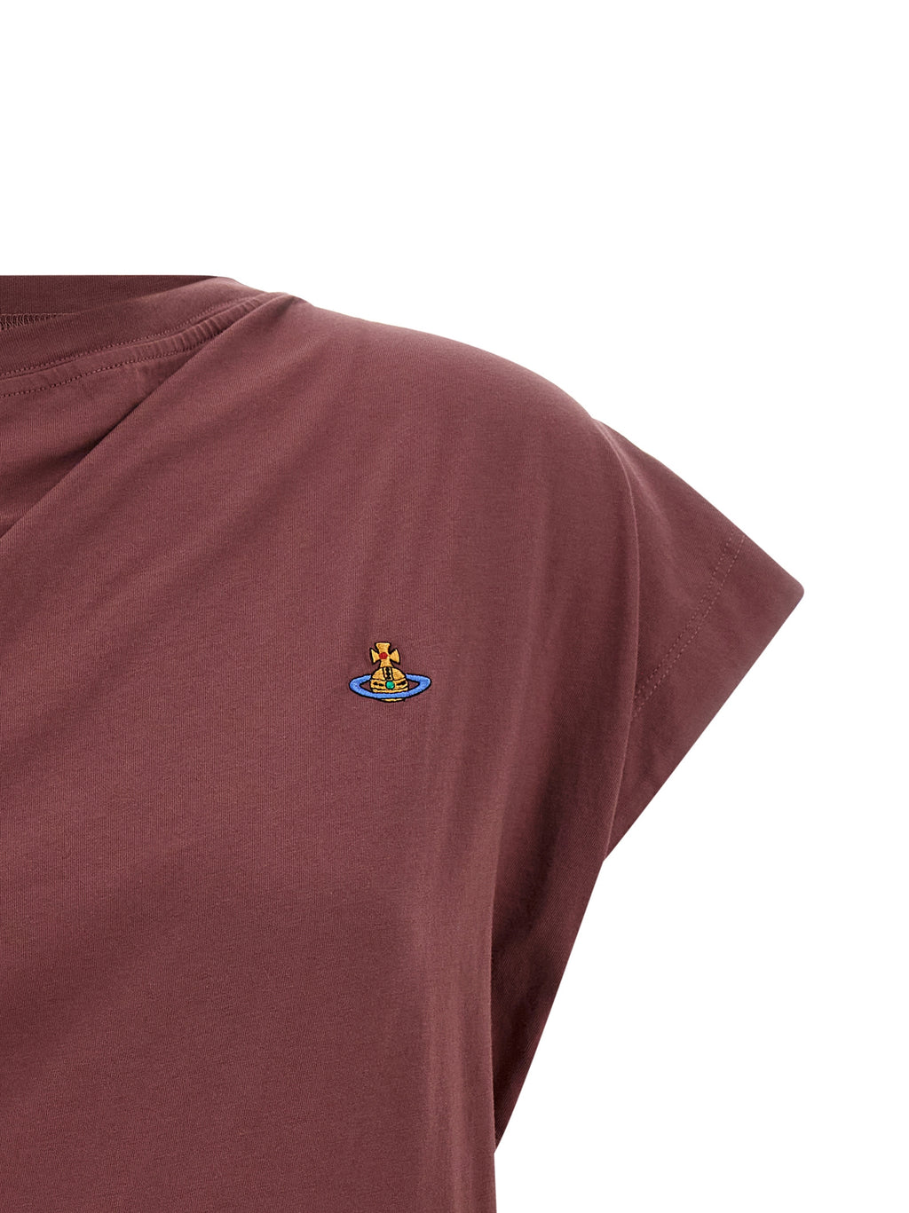 Vivienne Westwood | Bordeaux Cotton Sleeveles T-Shirt