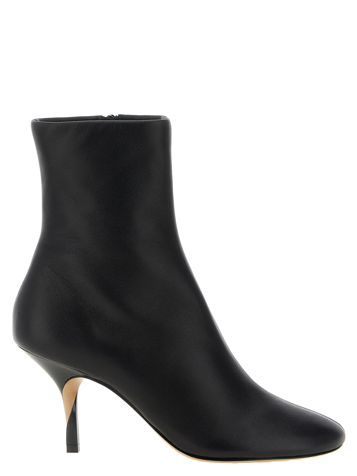 Jacquemus | Black Lamb Leather Ankle Boots