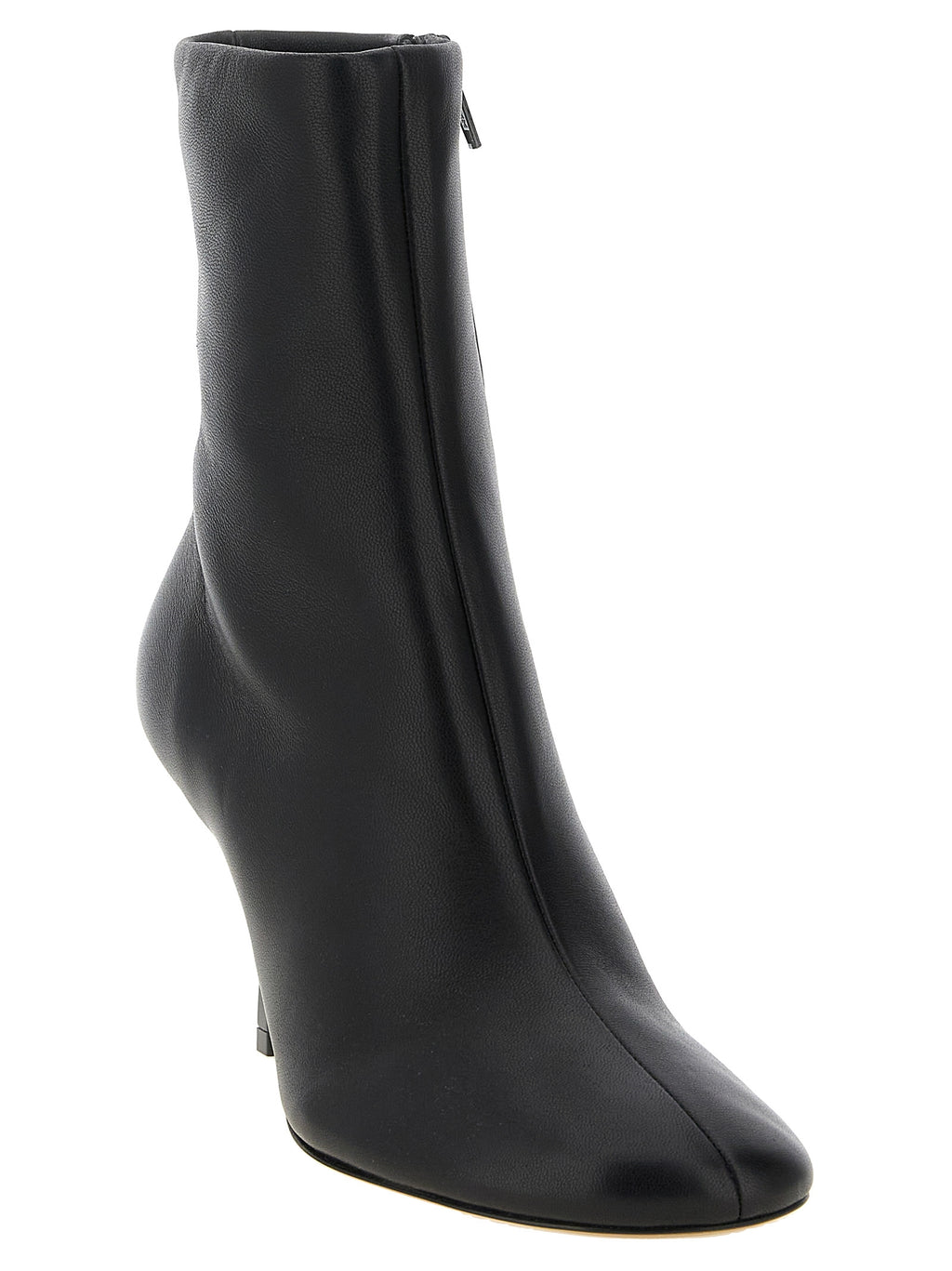 Jacquemus | Black Lamb Leather Ankle Boots