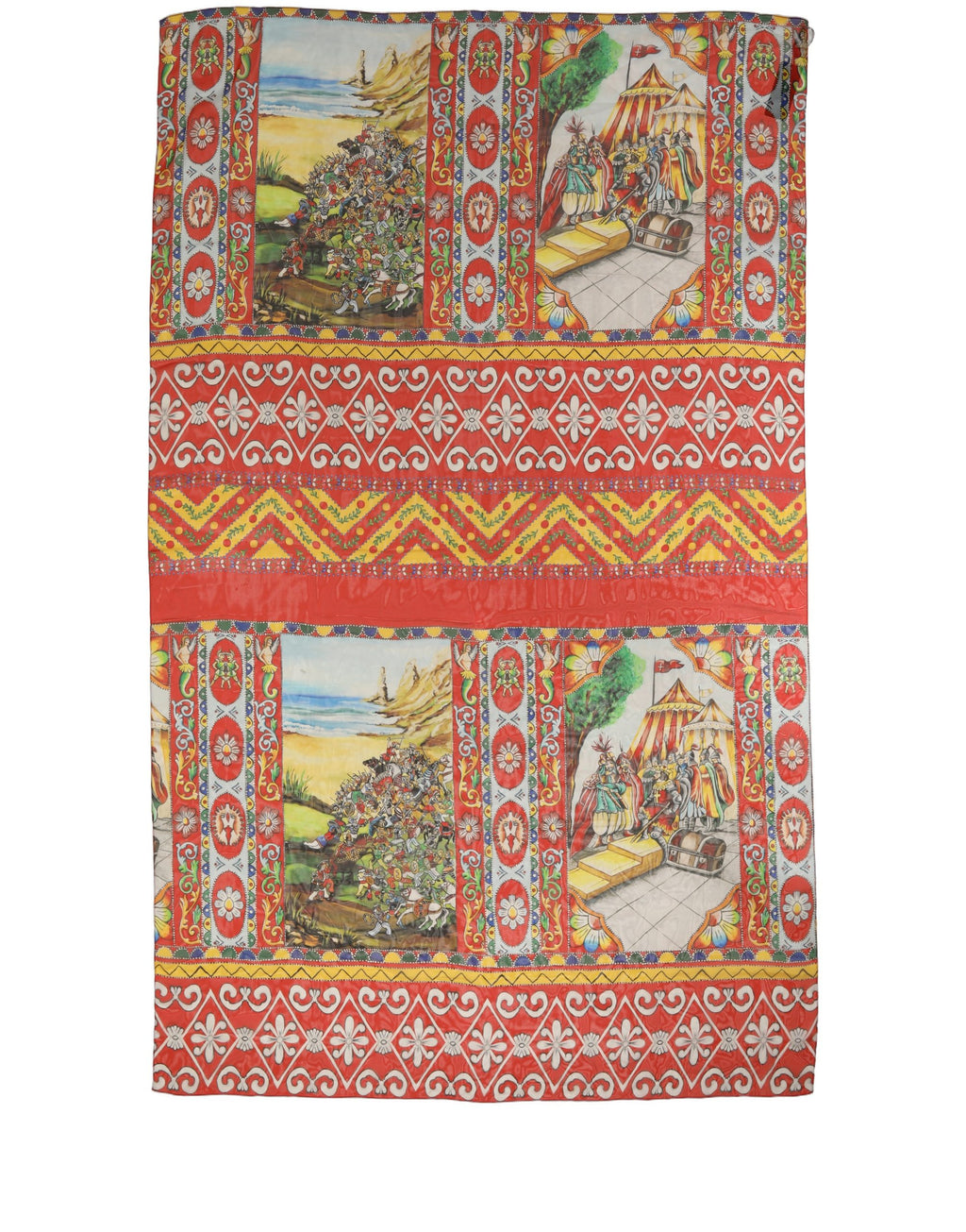 Dolce & Gabbana | Multicolor Silk Printed Shawl Stole Scarf