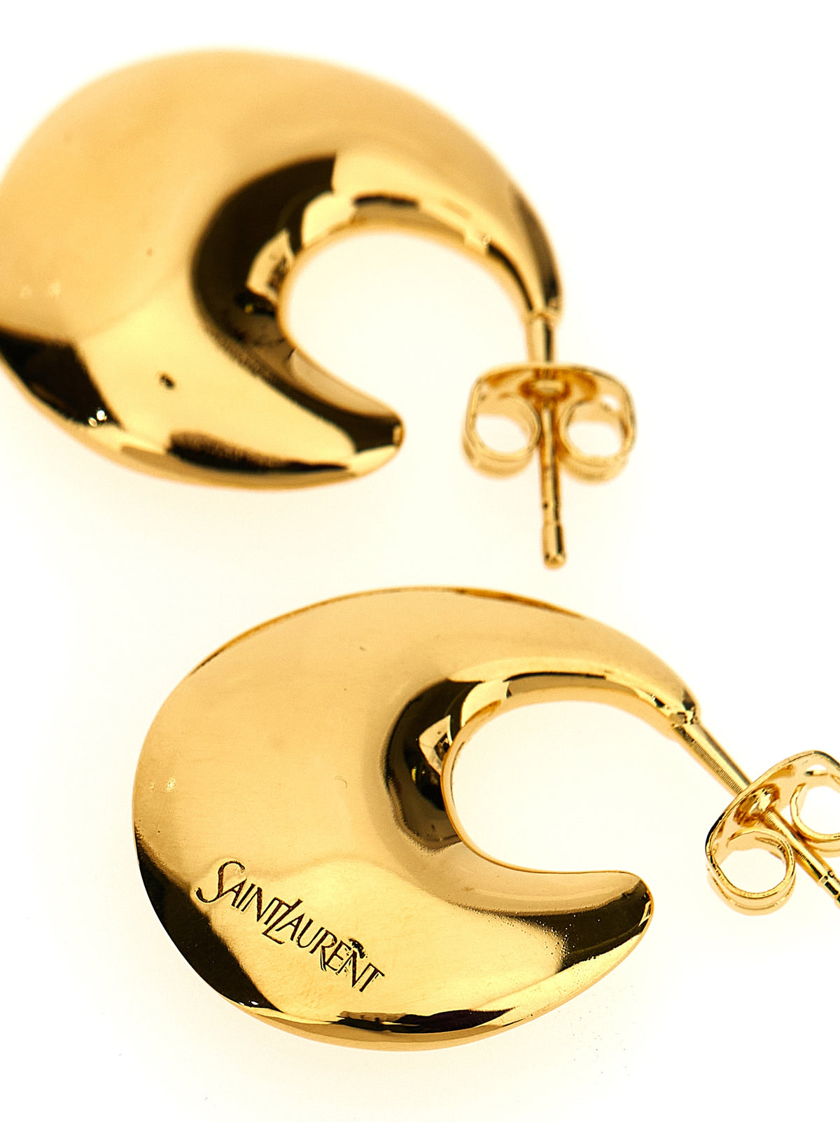 Saint Laurent | Gold Metal Earrings