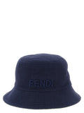 Fendi | Blue Cotton Bucket Hat