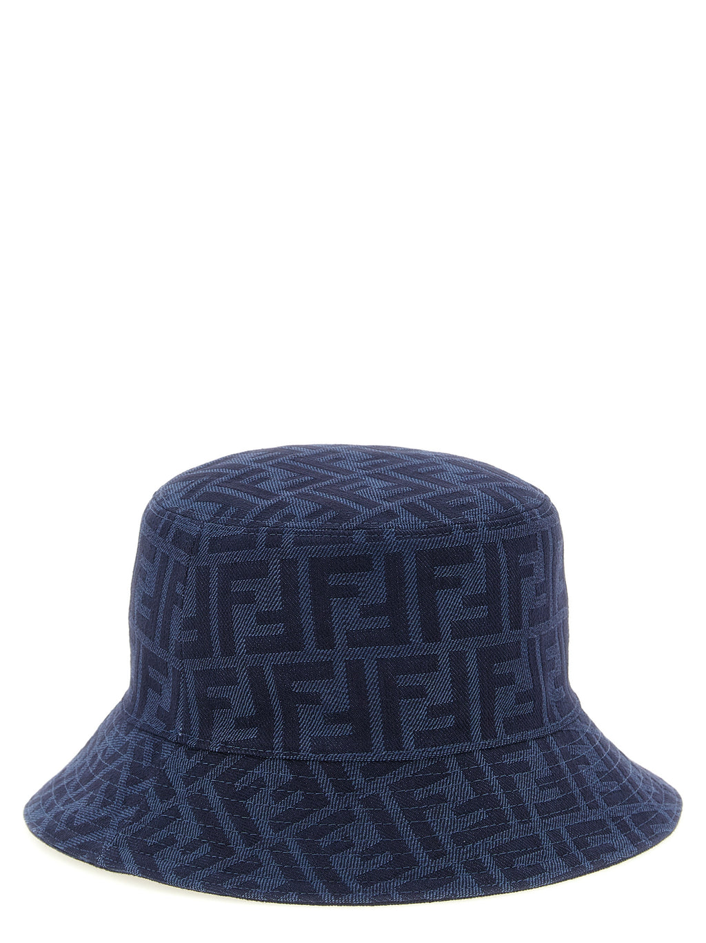 Fendi | Blue Cotton Bucket Hat