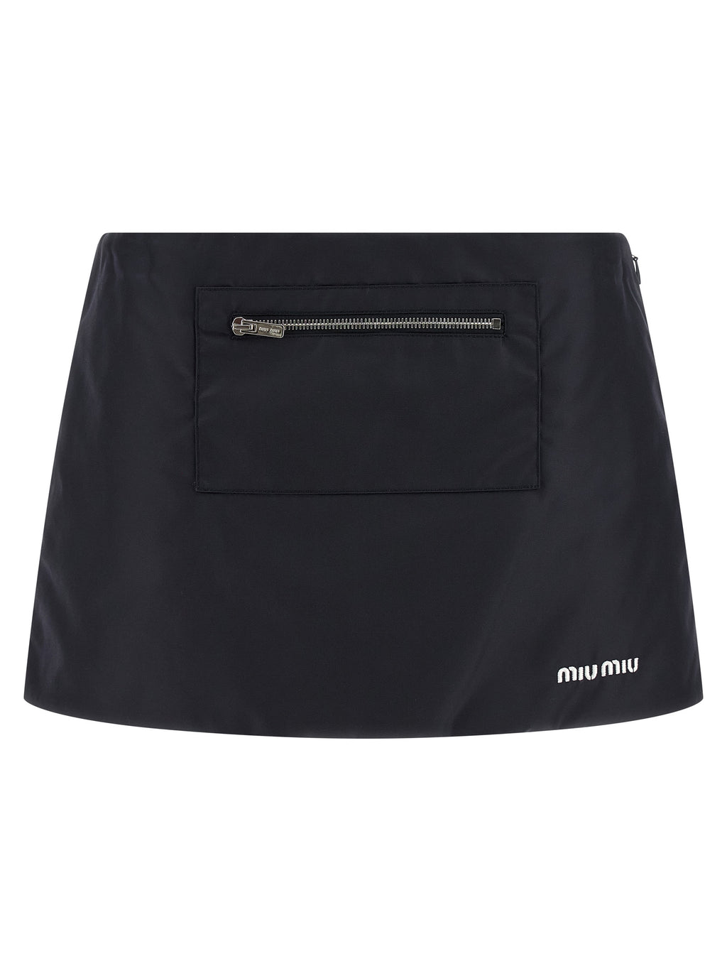 Miu Miu | Blue Recycled Polyamide Long Skirt