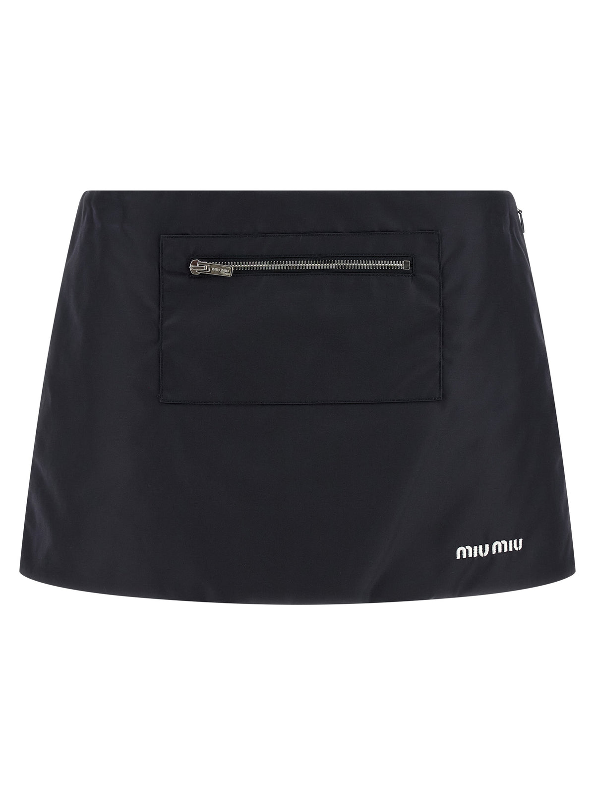Miu Miu | Blue Recycled Polyamide Long Skirt
