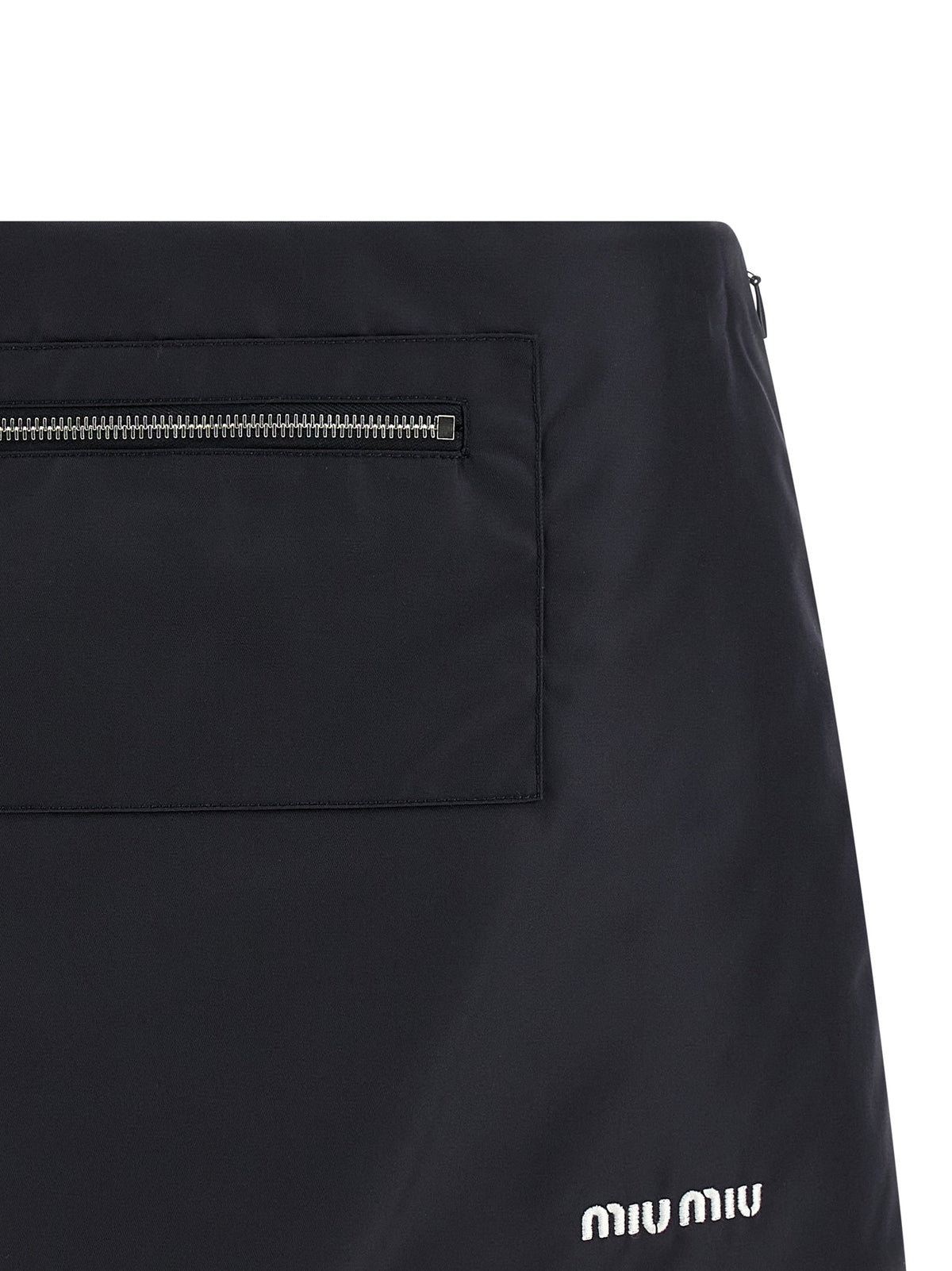 Miu Miu | Blue Recycled Polyamide Long Skirt
