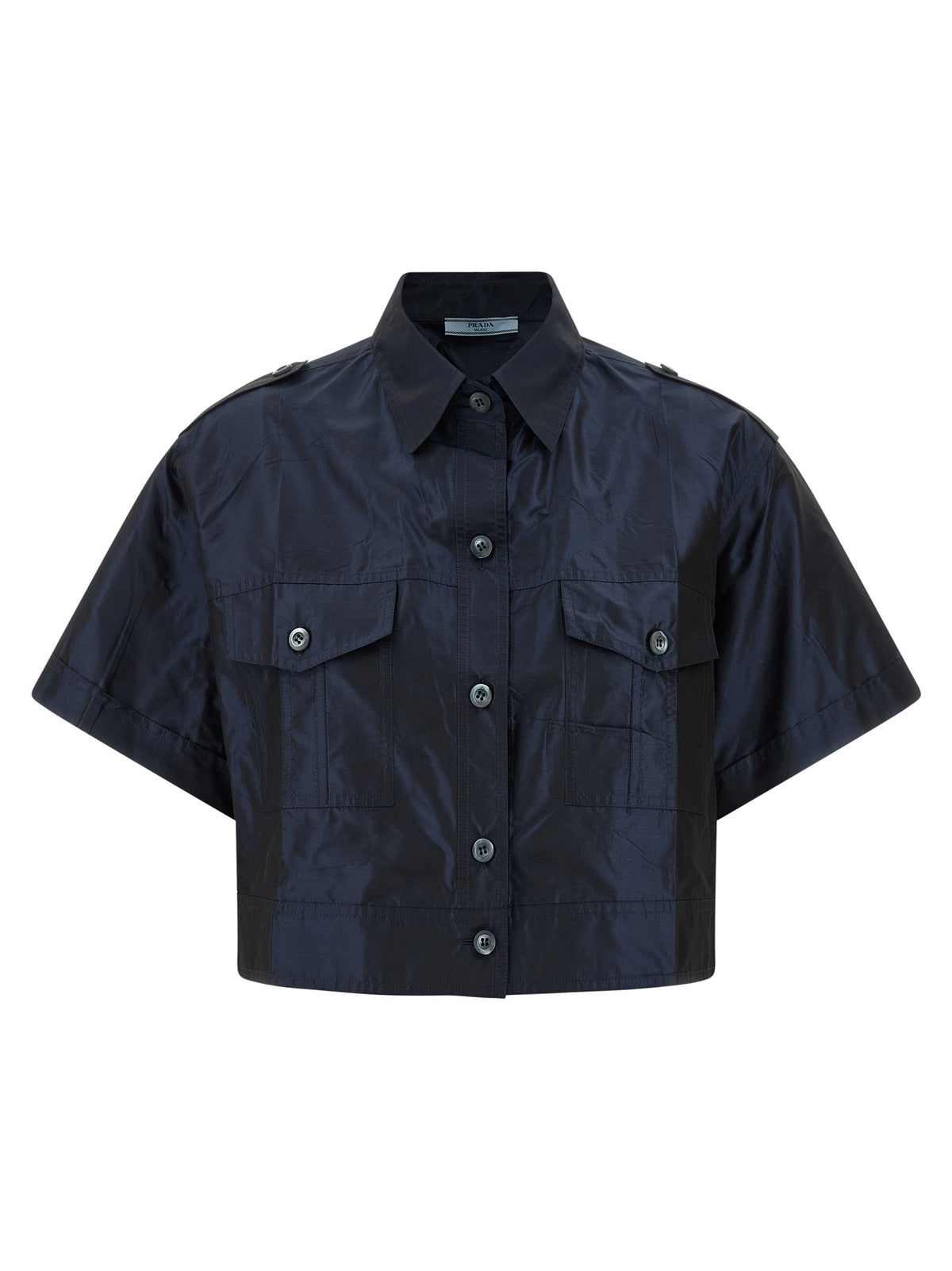 Prada | Blue Silk Blouse