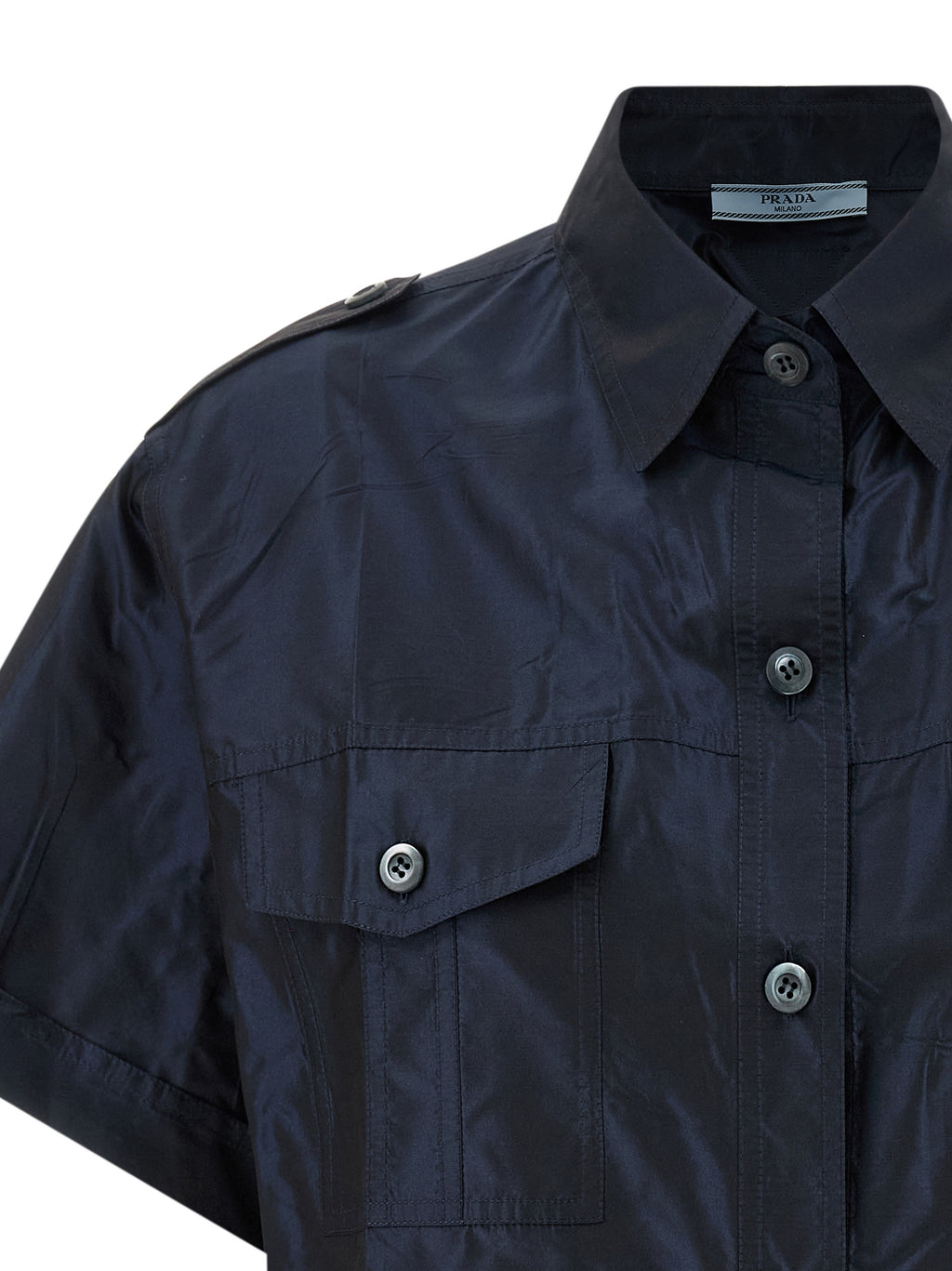 Prada | Blue Silk Blouse