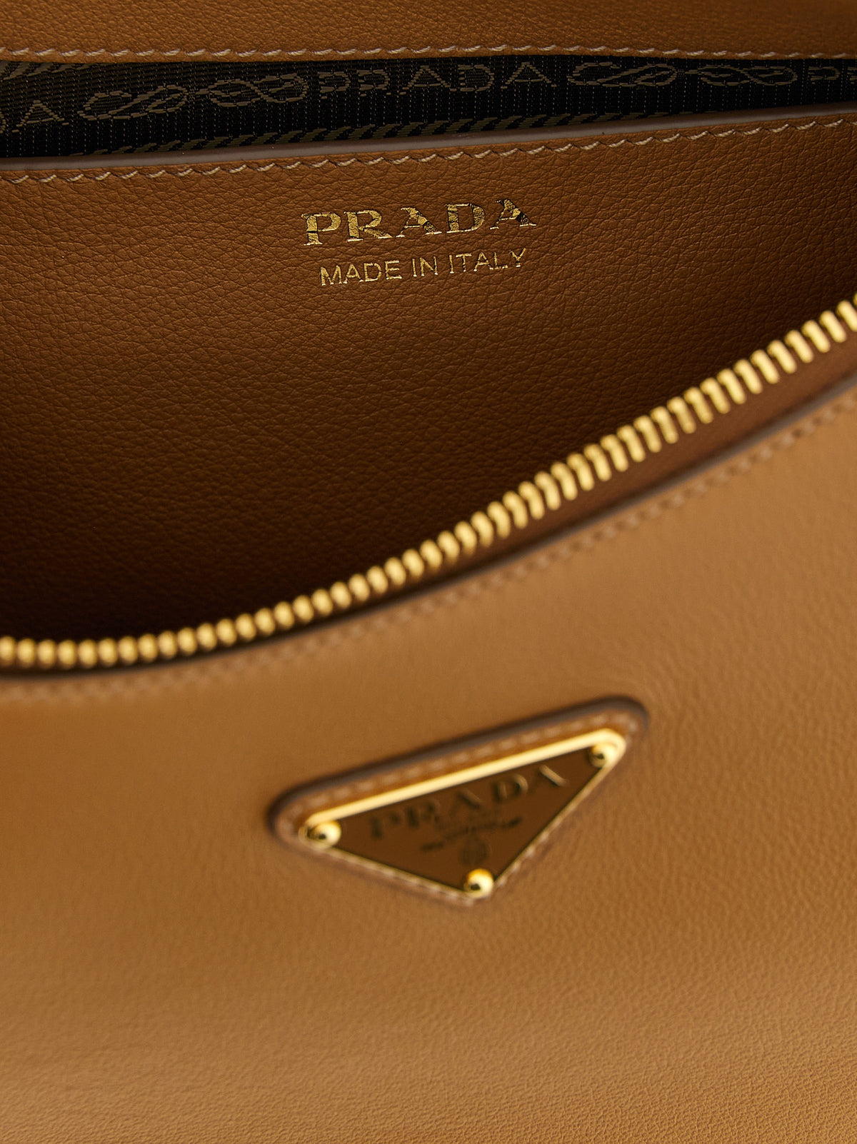 Prada | Brown Calfskin Shoulder Bag