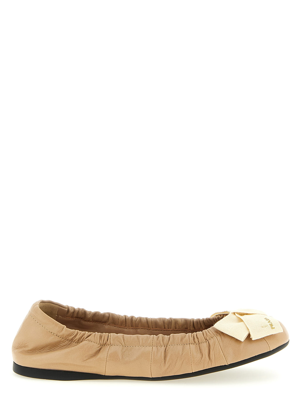 Prada | Beige Calfskin Ballet Flats