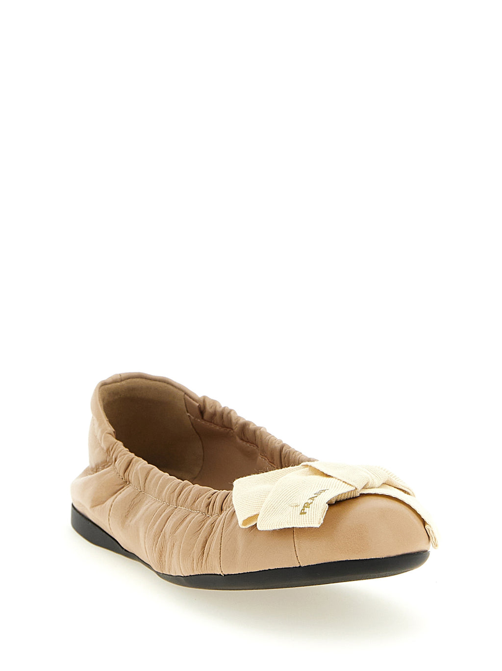 Prada | Beige Calfskin Ballet Flats
