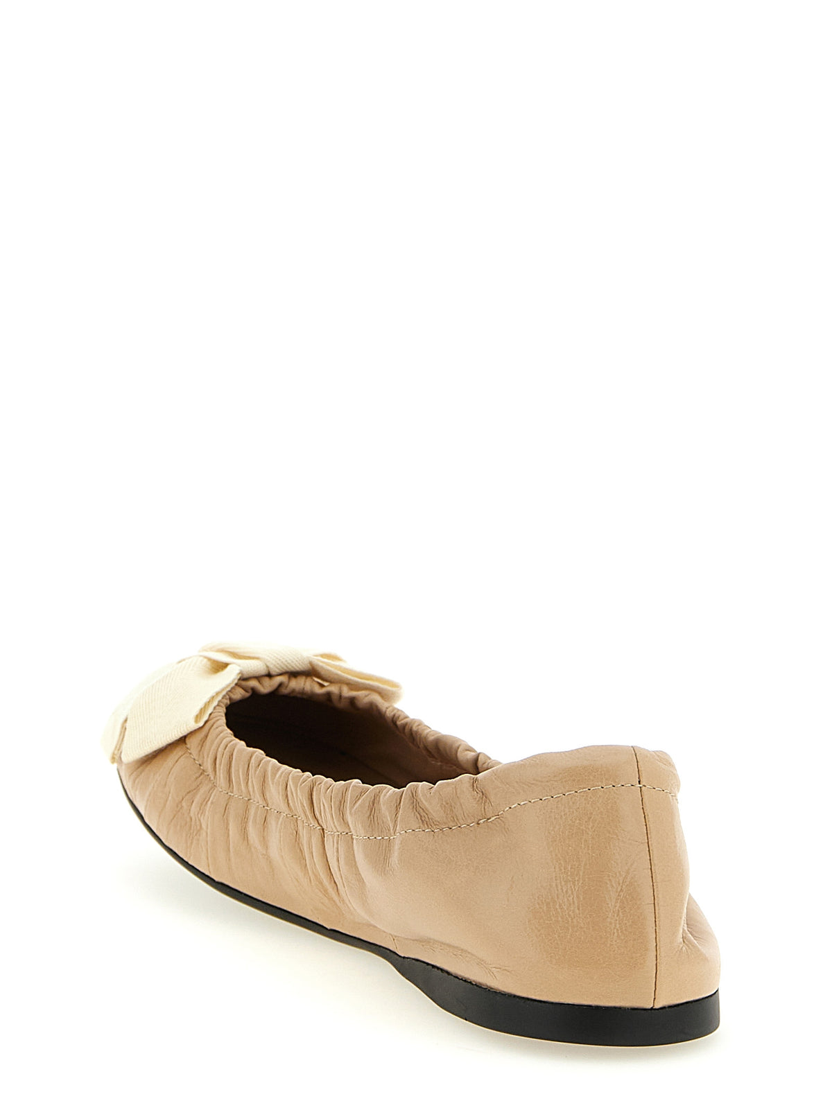 Prada | Beige Calfskin Ballet Flats