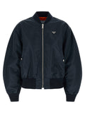 Prada | Blue Polyamide Bomber