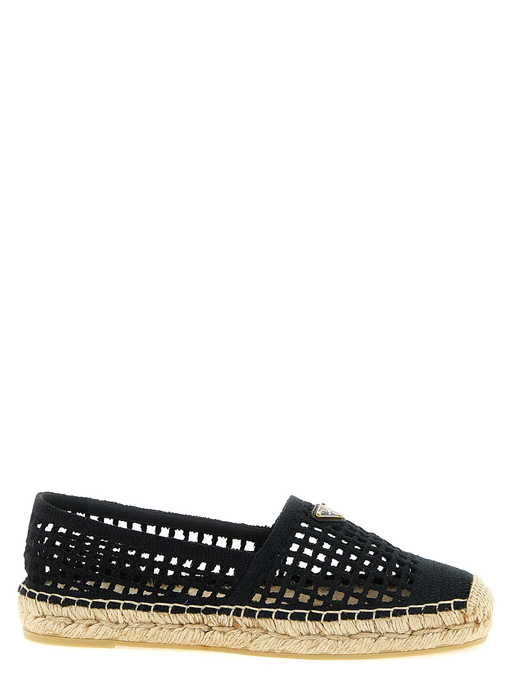 Prada | Black Cotton Espadrilles