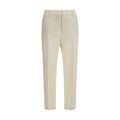 Versace | Beige Wool Oves Aries Cropped Pants