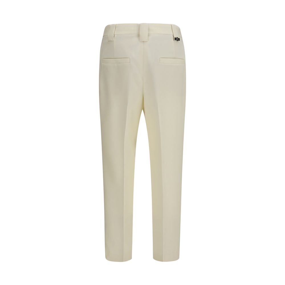 Versace | Beige Wool Oves Aries Cropped Pants