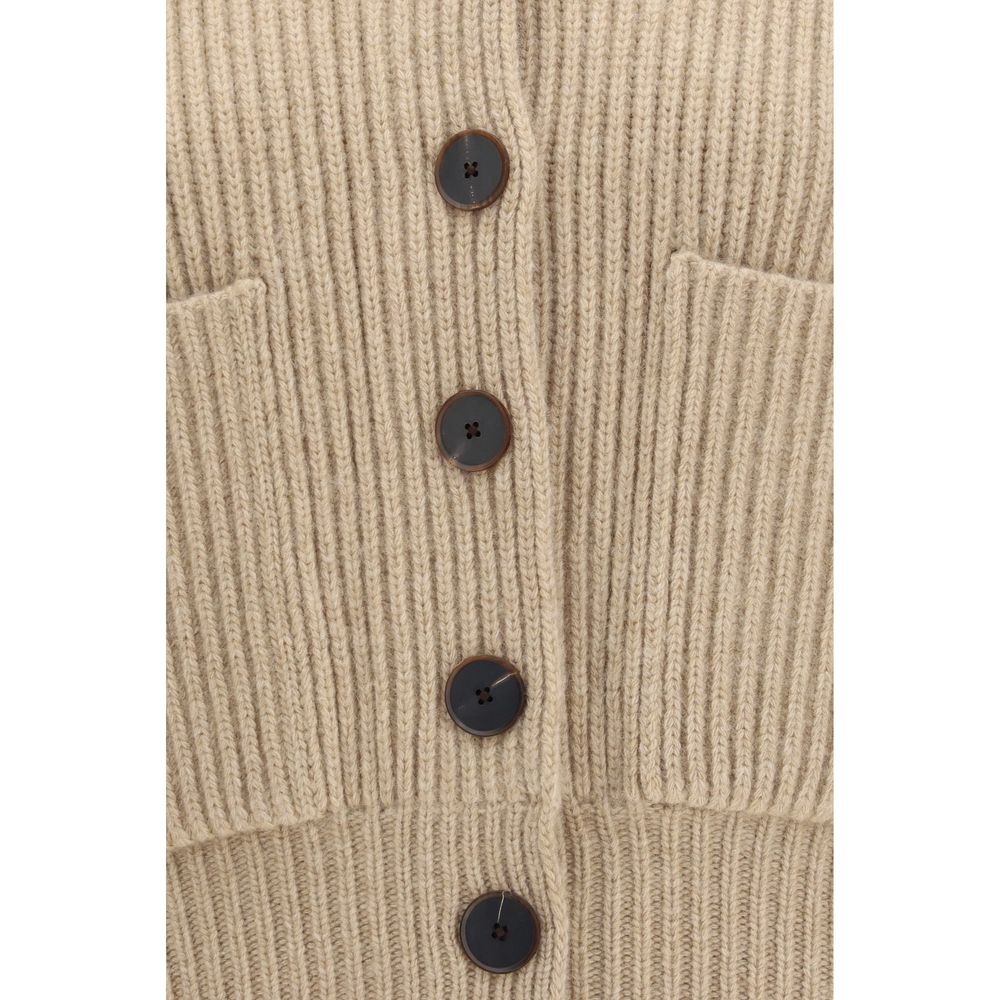 Tory Burch | Beige Wool Oves Aries Cardigan
