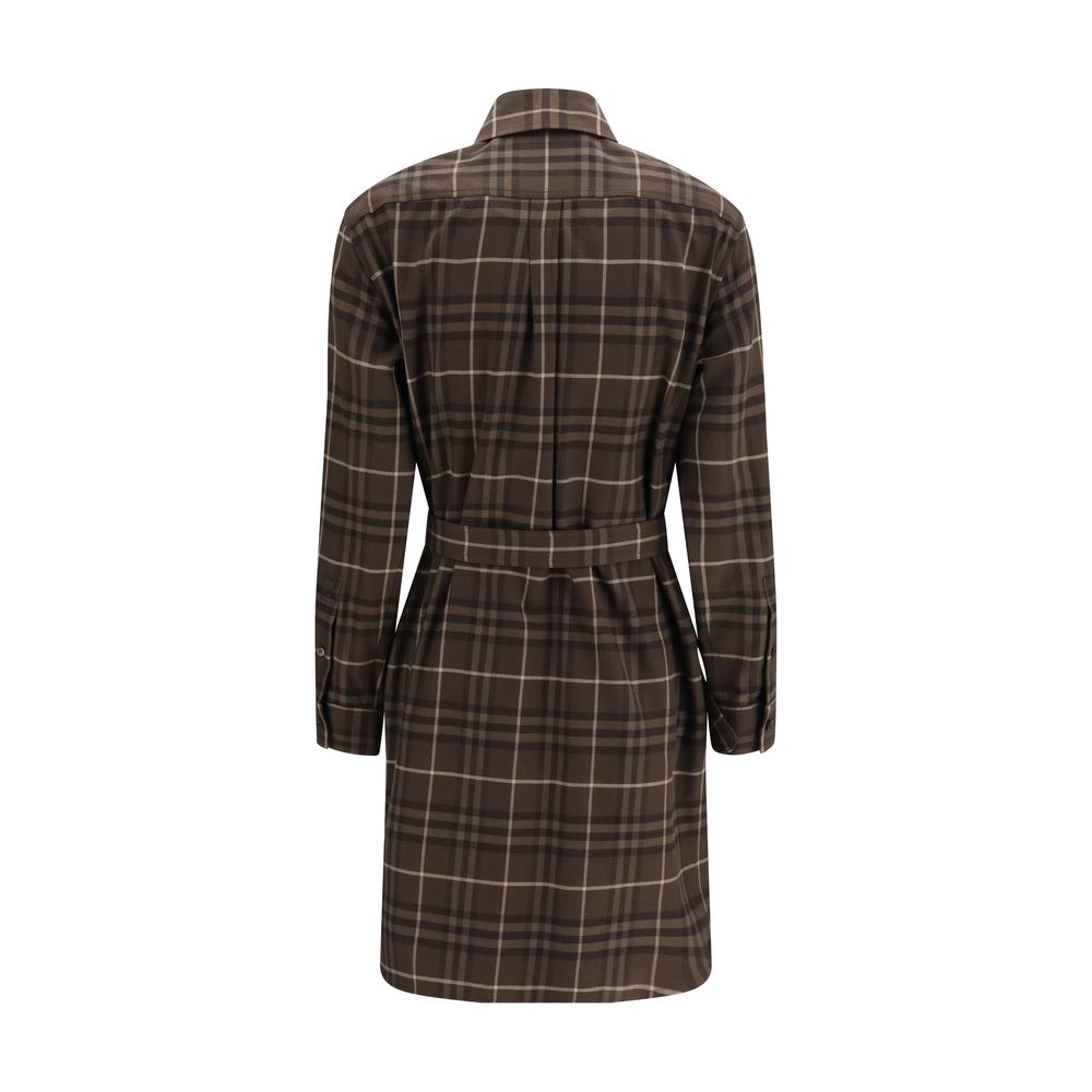 Burberry | Brown Cotton Casual Dress