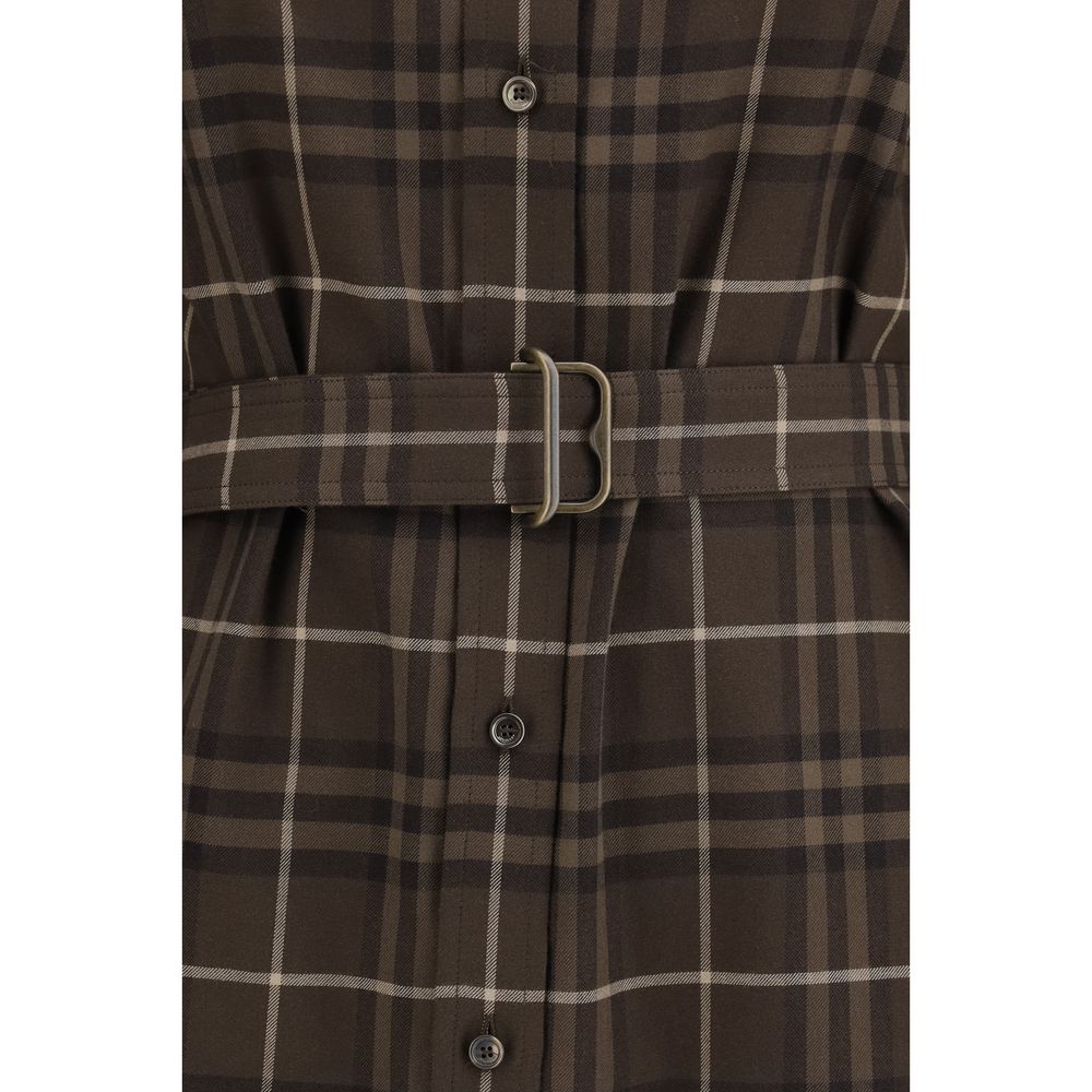 Burberry | Brown Cotton Casual Dress