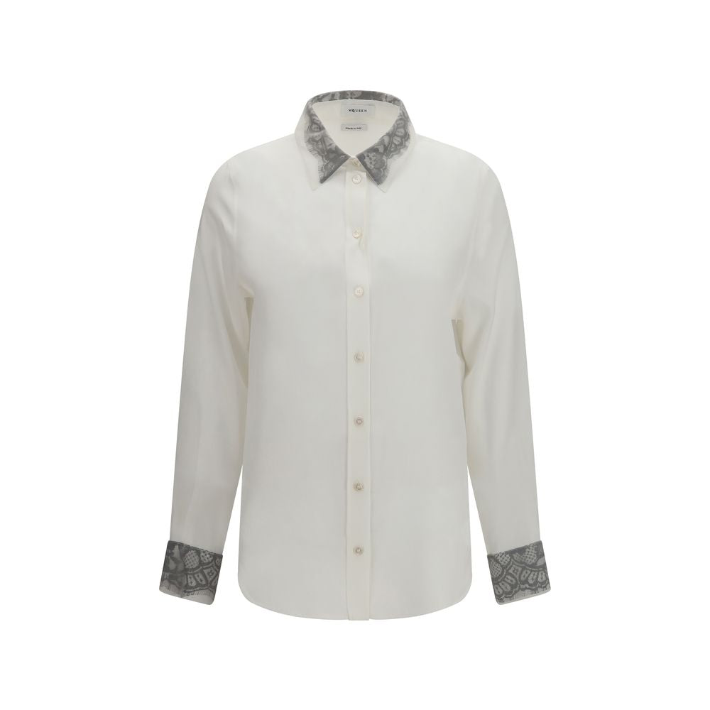 Alexander McQueen | White Silk Dress Shirt
