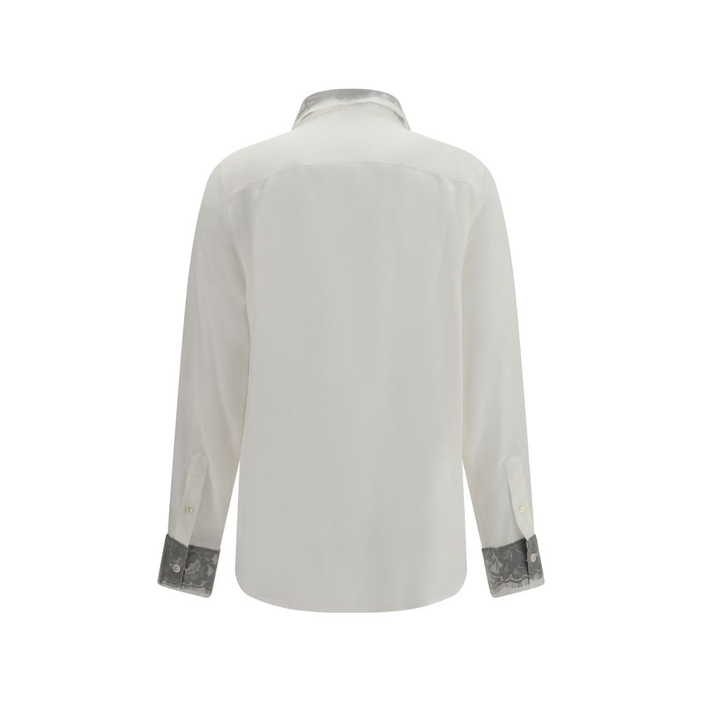 Alexander McQueen | White Silk Dress Shirt