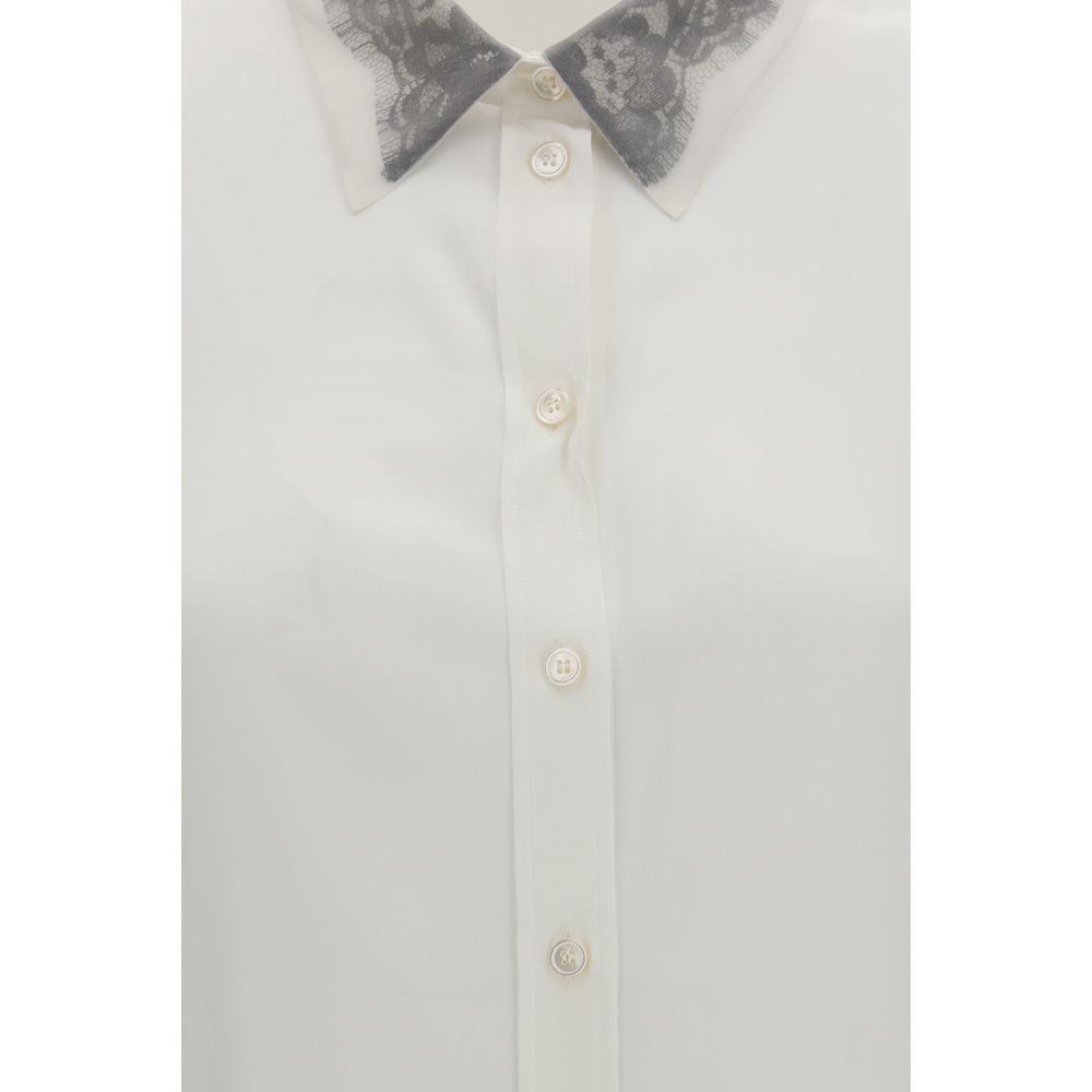 Alexander McQueen | White Silk Dress Shirt