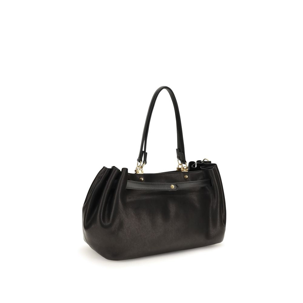 Balenciaga | Black Calf Leather Bos Taurus Shoulder Bag