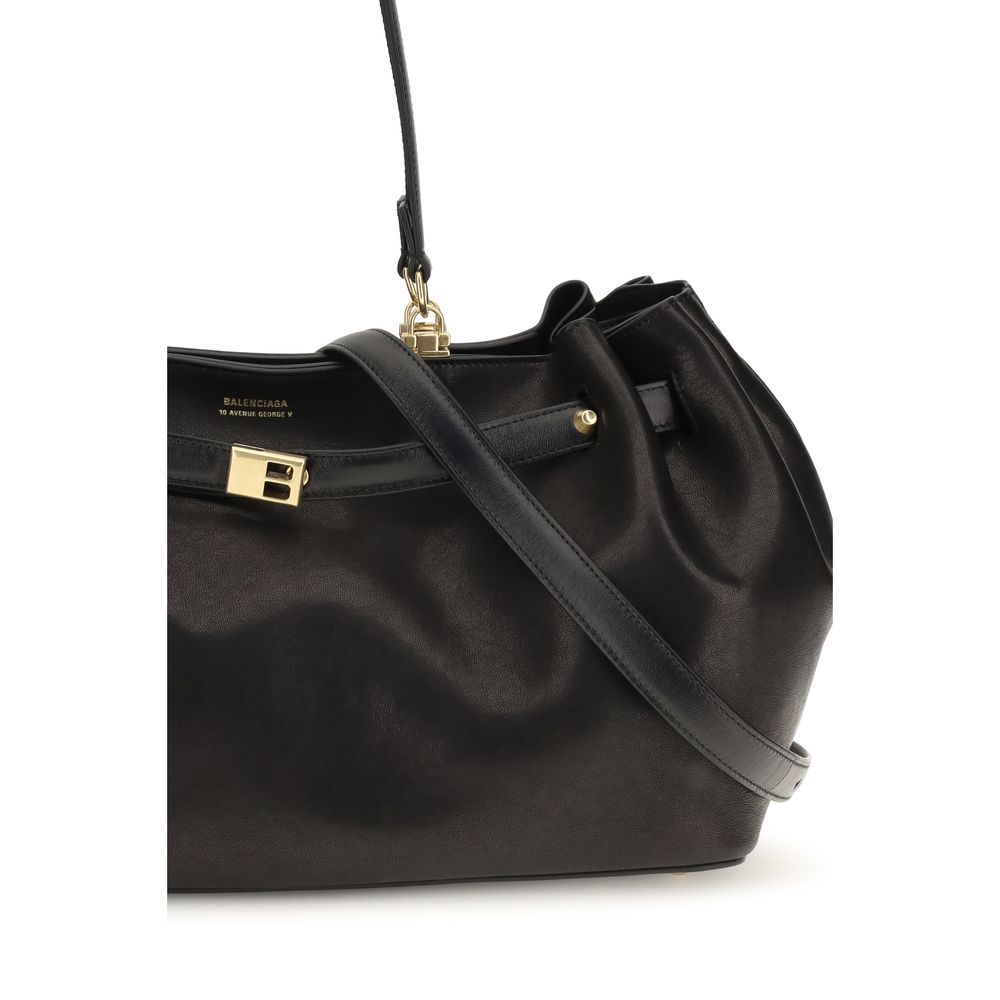Balenciaga | Black Calf Leather Bos Taurus Shoulder Bag