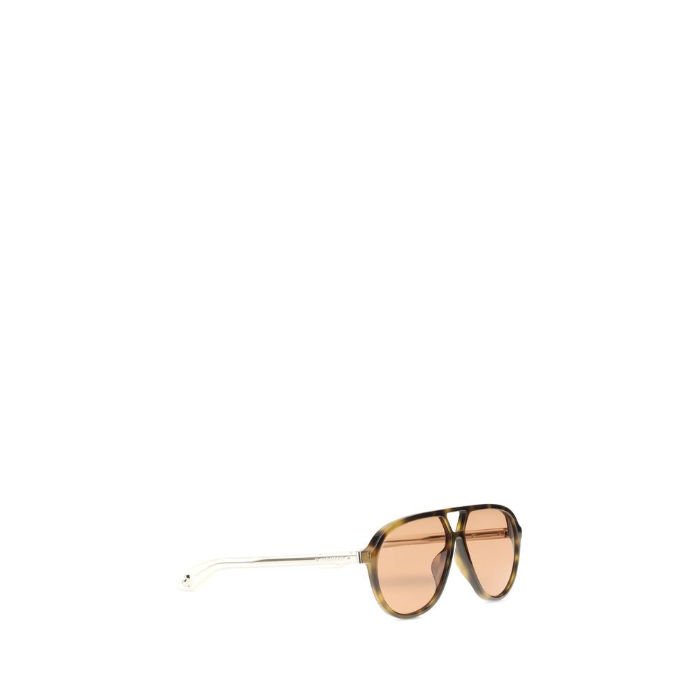 Alexander McQueen | Brown Acetate Sunglasses