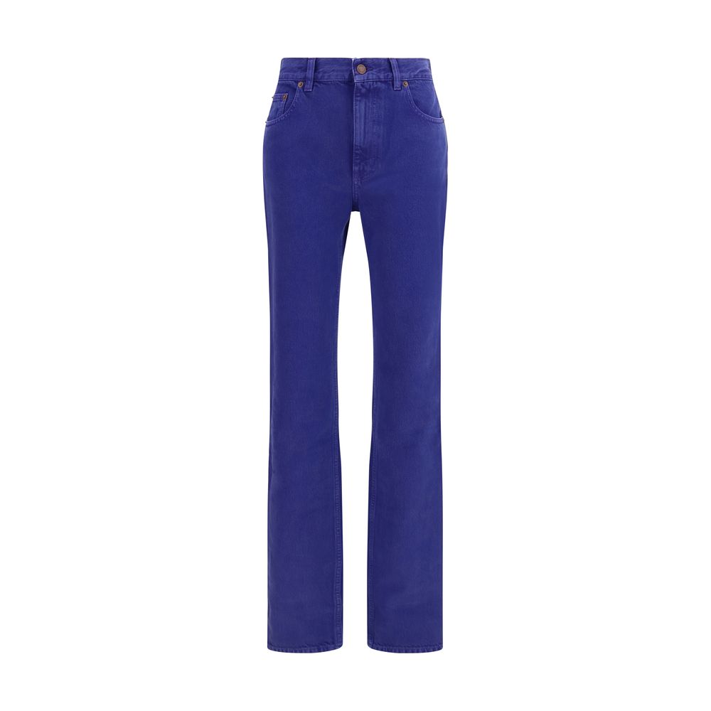 Chloé | Blue Cotton Straight-Leg Jeans