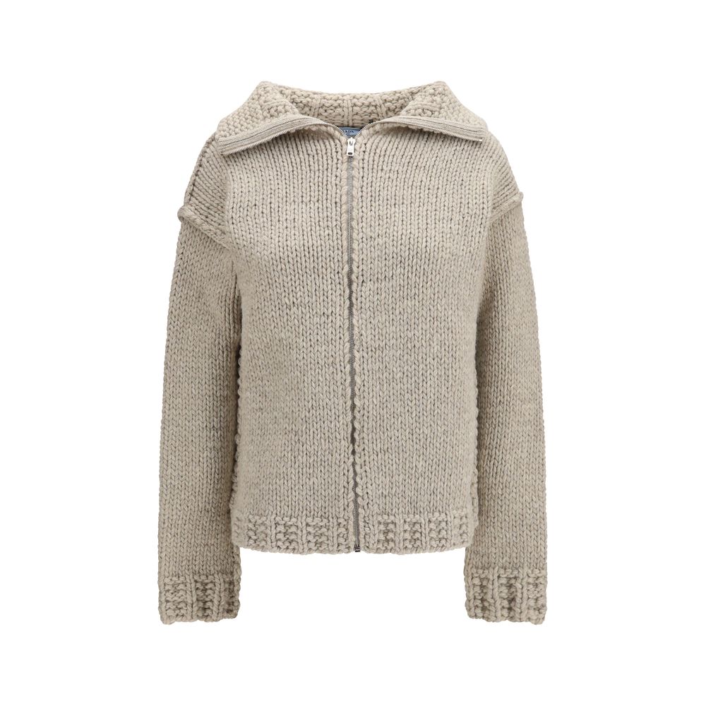 Prada | Gray Wool Oves Aries Cardigan